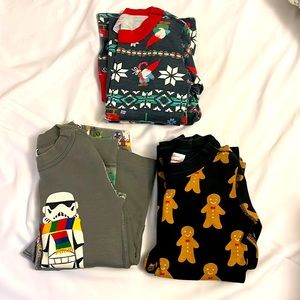 Lot of 3 Hanna Andersson Christmas Pajamas